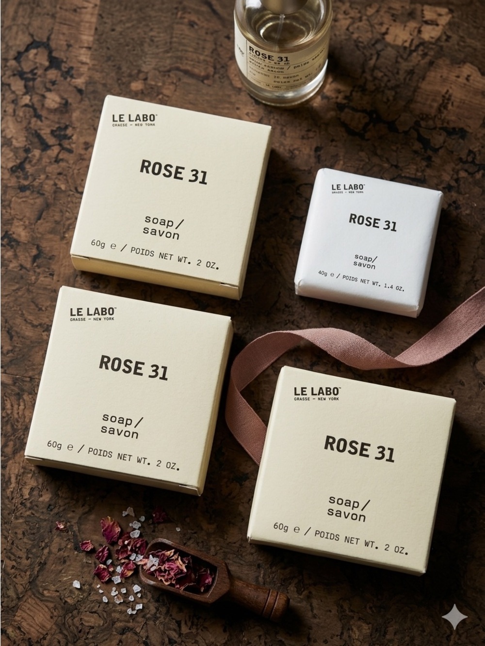 Le Labo Rose 31 Bar Soap - 4 bars, BNIP